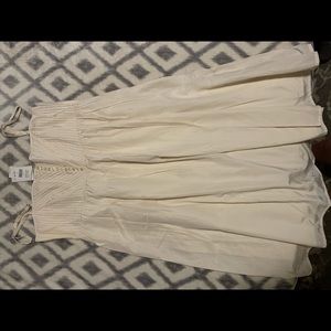 Cream tea length dress